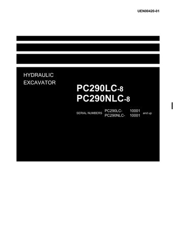 Unlock the full potential of your KOMATSU PC290LC-8 and PC290NLC-8 excavators with the comprehensive Hydraulic Excavator Shop Manual (UEN00420-01). This PDF file is an essential resource for operators and technicians, providing detailed insights into maintenance, troubleshooting, and repair procedures. With clear diagrams and step-by-step instructions, you can ensure optimal performance and longevity of your machinery, saving time and reducing downtime. Invest in this manual today to enhance your operationa