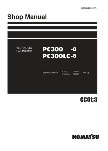 Unlock the full potential of your KOMATSU PC300-8 and PC300LC-8 excavators with the comprehensive HYDRAULIC EXCAVATOR SHOP MANUAL SEN01983-15TH. This PDF file is an essential resource for operators and technicians, providing detailed insights into maintenance, troubleshooting, and repair procedures. With clear diagrams and step-by-step instructions, you can ensure optimal performance and longevity of your equipment, saving time and reducing costly downtime. Invest in this manual today to enhance your operat