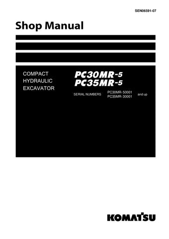 Unlock the full potential of your KOMATSU PC30MR-5 and PC35MR-5 excavators with the comprehensive Compact Shop Manual SEN06591-07, available in a convenient PDF format. This essential guide provides detailed insights into maintenance, troubleshooting, and repair procedures, ensuring your machinery operates at peak performance. With easy navigation and clear illustrations, this manual is designed for both seasoned professionals and DIY enthusiasts, making it an invaluable resource for keeping your equipment 