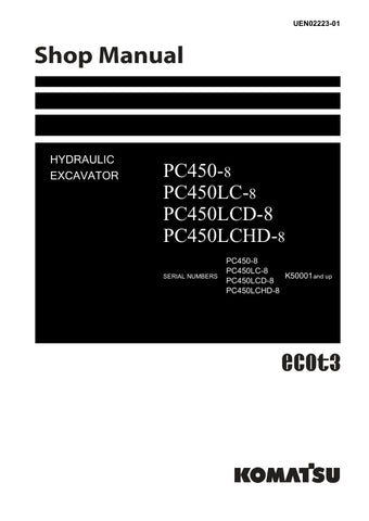 Unlock the full potential of your KOMATSU PC450-8 series excavators with the comprehensive Hydraulic Excavator Shop Manual (UEN02223-01) in PDF format. This essential guide provides detailed insights into maintenance, troubleshooting, and repair procedures, ensuring your machinery operates at peak performance. With easy navigation and clear illustrations, this manual is designed for both seasoned professionals and DIY enthusiasts, making it an invaluable resource for keeping your excavator in top condition.