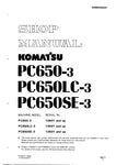 Unlock the full potential of your KOMATSU PC650-3, PC650LC-3, and PC650SE-3 excavators with the comprehensive Shop Manual SEBM02090307, available in a convenient PDF format. This essential resource provides detailed maintenance procedures, troubleshooting tips, and specifications tailored for models 10501 and up, ensuring you have the knowledge to keep your machinery running smoothly and efficiently. Perfect for both seasoned professionals and DIY enthusiasts, this manual is your go-to guide for maximizing 