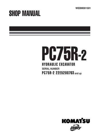 Unlock the full potential of your KOMATSU PC75R-2 with the comprehensive SHOP MANUAL (WEBM001501) in PDF format. This essential guide, designed for models 22E5200763 and up, provides detailed insights into maintenance, troubleshooting, and repair procedures, ensuring your equipment operates at peak performance. With easy navigation and clear illustrations, this manual is an invaluable resource for both professionals and DIY enthusiasts, helping you save time and money on repairs. Don't miss out on the oppo