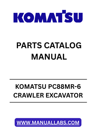 Unlock the full potential of your KOMATSU PC88MR-6 Crawler Excavator with our comprehensive Parts Catalog Manual. This PDF file is designed specifically for models with serial number F00003 and up, providing you with detailed diagrams and part numbers to streamline your maintenance and repair processes.