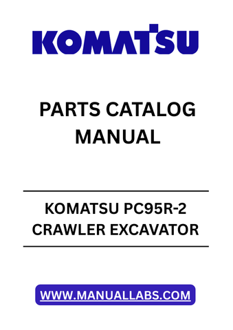 Discover the essential KOMATSU PC95R-2 Crawler Excavator Parts Catalog Manual, designed specifically for models with serial number 21D5210001 and up. This comprehensive PDF file serves as a vital resource for operators and technicians, providing detailed diagrams and part numbers to ensure accurate repairs and maintenance.