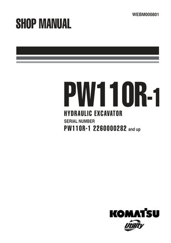 Unlock the full potential of your KOMATSU PW110R-1 with the comprehensive Shop Manual (WEBM000801) in PDF format. This essential resource, designed for models 2260000282 and up, provides detailed insights into maintenance, troubleshooting, and repair procedures, ensuring your equipment operates at peak performance. With easy navigation and clear illustrations, this manual is a must-have for professionals and DIY enthusiasts alike, empowering you to tackle any challenge with confidence. Don't miss out on the