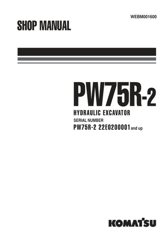  Unlock the full potential of your KOMATSU PW75R-2 with the comprehensive Shop Manual (WEBM001600) in PDF format. This essential resource provides detailed insights into maintenance, troubleshooting, and repair procedures, ensuring your equipment operates at peak performance. With easy navigation and clear illustrations, this manual is designed for both seasoned professionals and DIY enthusiasts, making it an invaluable addition to your toolkit. Don't miss out on the opportunity to enhance your operational 