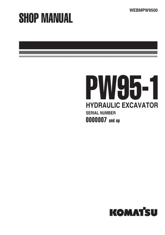 Unlock the full potential of your KOMATSU PW95-1 hydraulic excavator with the comprehensive shop manual, designed specifically for models 0000007 and up. This PDF file is an essential resource for operators and technicians alike, providing detailed diagrams, maintenance tips, and troubleshooting guidance to ensure optimal performance and longevity of your equipment. With easy navigation and clear instructions, you can confidently tackle repairs and maintenance tasks, saving time and reducing downtime. Inves