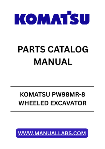 Discover the essential KOMATSU PW98MR-8 Wheeled Excavator Parts Catalog Manual, designed specifically for models with serial number F80003 and above. This comprehensive PDF file serves as a vital resource for operators and technicians, providing detailed diagrams and part numbers to ensure accurate repairs and maintenance.