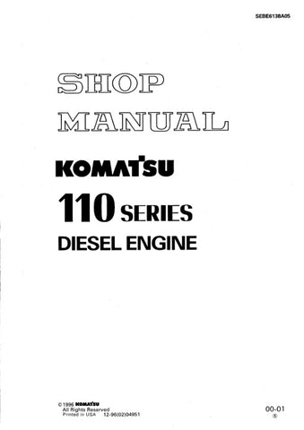 Unlock the full potential of your KOMATSU S6D110-1 and SA6D110-1 diesel engines with the comprehensive 110 Series Diesel Engine Shop Manual (SEBE6138A05) in PDF format. This essential resource provides detailed diagrams, maintenance procedures, and troubleshooting tips, ensuring you have everything you need for efficient repairs and optimal performance. Perfect for mechanics and DIY enthusiasts alike, this manual is your go-to guide for keeping your engine running smoothly and reliably. Don't miss out on th