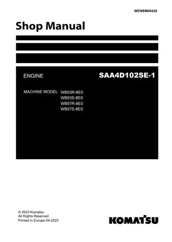 Unlock the full potential of your Komatsu machinery with the KOMATSU SAA4D102SE-1 Engine Shop Manual (WENBM00430) in PDF format. This comprehensive manual provides detailed insights into engine specifications, maintenance procedures, and troubleshooting tips, ensuring you can keep your equipment running smoothly and efficiently. With easy navigation and clear illustrations, this digital resource is an essential tool for mechanics and operators alike, empowering you to perform repairs and maintenance with co
