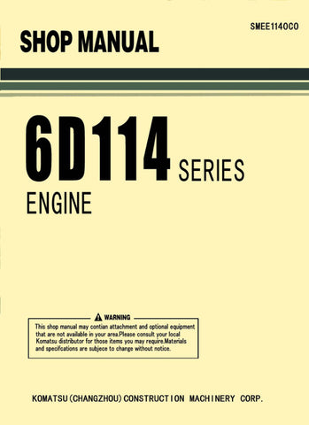 Unlock the full potential of your KOMATSU SAA6D114E-2 engine with the comprehensive 6D114 Series Engine Shop Manual (SMEE1140C0) in PDF format. This essential resource provides detailed diagrams, maintenance procedures, and troubleshooting tips, ensuring you have everything you need for efficient repairs and optimal performance. Perfect for mechanics and DIY enthusiasts alike, this manual is your go-to guide for keeping your engine running smoothly and reliably. Don't miss out on the opportunity to enhance 