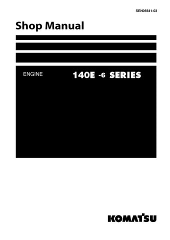  Unlock the full potential of your KOMATSU SAA6D140E-6 engine with the comprehensive 140E-6 Series Engine Shop Manual (SEN05641-03) in PDF format. This essential resource provides detailed insights into maintenance, troubleshooting, and repair procedures, ensuring your engine operates at peak performance. With easy navigation and clear illustrations, this manual is designed for both seasoned professionals and DIY enthusiasts, making it an invaluable addition to your toolkit. Don't miss the opportunity to en