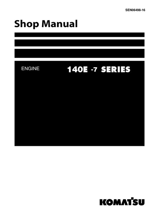 Unlock the full potential of your KOMATSU SAA6D140E-7 engine with the comprehensive Shop Manual SEN06498-16, available in a convenient PDF format. This essential guide provides detailed insights into maintenance, troubleshooting, and repair procedures, ensuring your engine operates at peak performance. With clear illustrations and step-by-step instructions, this manual is an invaluable resource for both professionals and DIY enthusiasts, making it easier than ever to keep your equipment running smoothly. Do