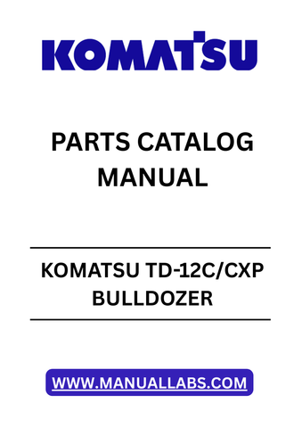 Discover the essential KOMATSU TD-12C/CXP Bulldozer Parts Catalog Manual, designed specifically for models SN P020501 to P020901. This comprehensive PDF file serves as your go-to resource for identifying and sourcing the right parts for your bulldozer, ensuring optimal performance and longevity.