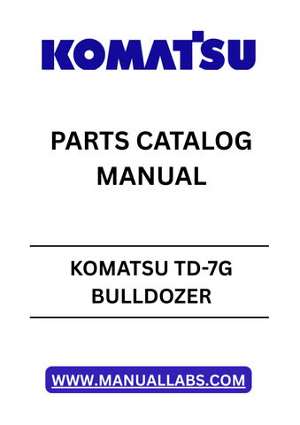Unlock the full potential of your KOMATSU TD-7G Bulldozer with our comprehensive Parts Catalog Manual. This PDF file is an essential resource for anyone looking to maintain, repair, or upgrade their machinery. With detailed diagrams and part numbers, you can easily identify the components you need to keep your bulldozer running smoothly.