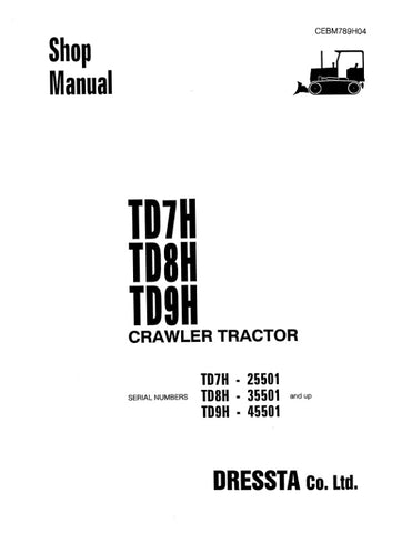 Unlock the full potential of your KOMATSU TD7H, TD8H, and TD9H Crawler Tractors with the comprehensive Shop Manual CEBM789H04, now available in a convenient PDF format. This essential guide provides detailed maintenance procedures, troubleshooting tips, and technical specifications to ensure your machinery operates at peak performance. With easy navigation and clear illustrations, this manual is an invaluable resource for both seasoned professionals and DIY enthusiasts, helping you save time and money on re