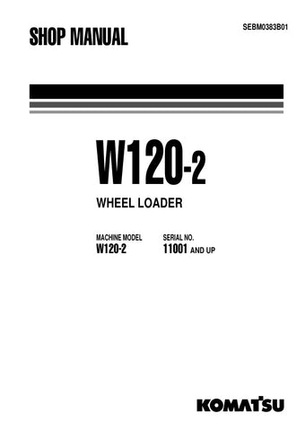 Unlock the full potential of your KOMATSU W120-2 Wheel Loader with the comprehensive Shop Manual SEBM0383B01, available in a convenient PDF format. This essential resource provides detailed insights into maintenance, troubleshooting, and repair procedures, ensuring your equipment operates at peak performance. With easy navigation and clear illustrations, this manual is designed for both seasoned professionals and DIY enthusiasts, making it an invaluable addition to your toolkit. Invest in your machinery's l