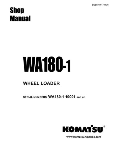 Enhance your maintenance capabilities with the KOMATSU WA180-1 Wheel Loader Service Manual (SEBMU4170105). This comprehensive PDF file is designed for models 10001 and up, providing detailed insights into repair procedures, troubleshooting tips, and maintenance schedules. With clear diagrams and step-by-step instructions, this manual ensures you can keep your equipment running smoothly and efficiently, minimizing downtime and maximizing productivity. Invest in this essential resource to empower your service