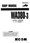 Unlock the full potential of your KOMATSU WA380-3 Wheel Loader with the comprehensive Shop Manual (SMEW380000) in PDF format. This essential resource provides detailed insights into maintenance, troubleshooting, and repair procedures, ensuring your equipment operates at peak performance. With easy navigation and clear illustrations, this manual is designed for both seasoned professionals and DIY enthusiasts, making it an invaluable addition to your toolkit. Don't miss the opportunity to enhance your operati