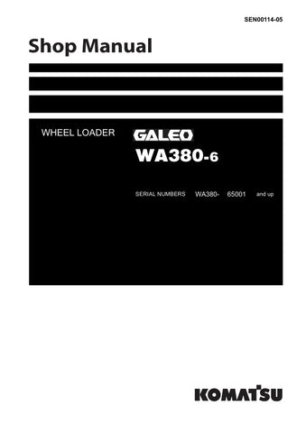 Unlock the full potential of your KOMATSU WA380-6 Wheel Loader with the comprehensive SHOP MANUAL SEN00114-05, available in a convenient PDF format. This essential resource provides detailed insights into maintenance, troubleshooting, and repair procedures, ensuring your equipment operates at peak performance. With easy navigation and clear illustrations, this manual is designed for both seasoned professionals and DIY enthusiasts, making it an invaluable addition to your toolkit. Don't miss the opportunity 