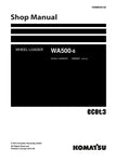  Enhance your maintenance and repair capabilities with the KOMATSU WA500-6 H60051 & UP Wheel Loader Shop Manual (VEBM430102) in PDF format. This comprehensive manual provides detailed instructions, diagrams, and specifications essential for efficient servicing of your wheel loader. With easy navigation and instant access, you can quickly find the information you need to keep your equipment running smoothly and minimize downtime. Invest in this invaluable resource to ensure optimal performance and longevity 