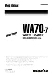 Unlock the full potential of your KOMATSU WA70-7 Wheel Loader with the comprehensive shop manual VENBM02000, available in a convenient PDF format. This essential resource provides detailed information on maintenance, troubleshooting, and repair procedures, ensuring your equipment operates at peak performance. With easy navigation and clear illustrations, this manual is designed for both seasoned professionals and DIY enthusiasts, making it an invaluable addition to your toolkit. Don't miss the opportunity t
