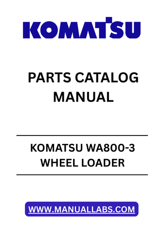 Discover the ultimate resource for maintaining your KOMATSU WA800-3 Wheel Loader with our comprehensive Parts Catalog Manual. This PDF file is specifically designed for models SN 50001 and up, providing you with detailed diagrams and part numbers to streamline your repair and maintenance processes.