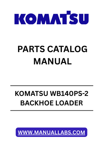 Discover the essential KOMATSU WB140PS-2 Backhoe Loader Parts Catalog Manual, designed specifically for models with serial number 140F50098 and above. This comprehensive PDF file serves as a vital resource for maintenance and repair, ensuring you have access to detailed diagrams and part numbers for efficient servicing.