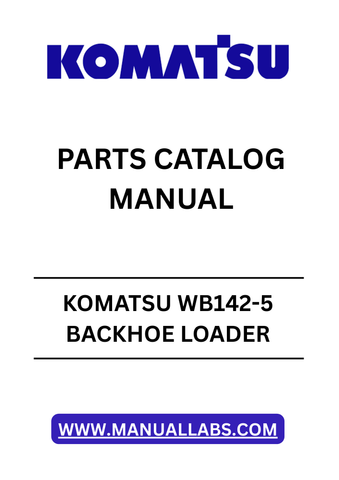 Discover the essential KOMATSU WB142-5 Backhoe Loader Parts Catalog Manual, designed specifically for models with serial number A13001 and above. This comprehensive PDF file serves as your go-to resource for identifying and sourcing the right parts for your backhoe loader, ensuring optimal performance and longevity.