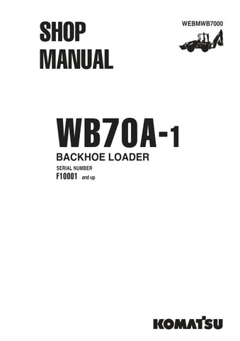 Unlock the full potential of your KOMATSU WB70A-1 with the comprehensive Shop Manual (F10001 & UP) in PDF format. This essential resource provides detailed insights into maintenance, troubleshooting, and repair procedures, ensuring your equipment operates at peak performance. With easy navigation and clear illustrations, this manual is designed for both seasoned professionals and DIY enthusiasts, making it an invaluable addition to your toolkit. Don't miss out on the opportunity to enhance your operation