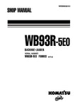 Unlock the full potential of your KOMATSU WB93R-5E0 Backhoe Loader with the comprehensive Shop Manual (WEBM008101) in PDF format. This essential resource provides detailed insights into maintenance, troubleshooting, and repair procedures, ensuring your equipment operates at peak performance. With easy navigation and clear illustrations, this manual is designed for both seasoned professionals and DIY enthusiasts, making it an invaluable addition to your toolkit. Don't miss the opportunity to enhance your ope
