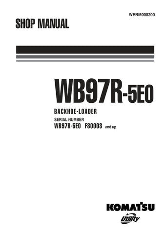 Unlock the full potential of your KOMATSU WB97R-5E0 Backhoe Loader with our comprehensive Shop Manual (WEBM008200) in PDF format. This essential resource provides detailed diagrams, maintenance tips, and troubleshooting guidance, ensuring you can keep your equipment running smoothly and efficiently. Perfect for both seasoned professionals and DIY enthusiasts, this manual is your go-to guide for maximizing performance and minimizing downtime. Download your copy today and take the first step towards enhanced 
