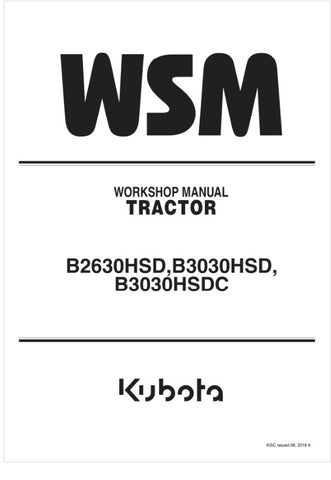 Unlock the full potential of your KUBOTA B2630HSD, B3030HSD, and B3030HSDC with the comprehensive Workshop Manual (9Y011-13494) in PDF format. This essential guide provides detailed instructions and insights, ensuring you have everything you need for maintenance, repairs, and troubleshooting.