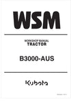 Unlock the full potential of your KUBOTA B3000-AUS tractor with the comprehensive Workshop Manual (9Y111-06230) in PDF format. This essential guide provides detailed instructions, diagrams, and specifications to help you maintain and repair your tractor efficiently. Whether you're a seasoned mechanic or a DIY enthusiast, this manual is designed to enhance your understanding and ensure optimal performance.