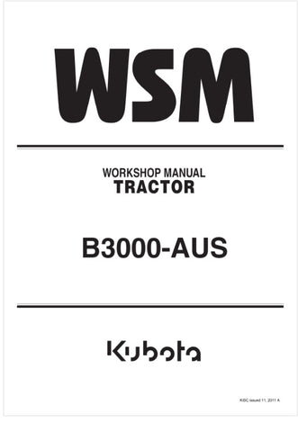 Unlock the full potential of your KUBOTA B3000-AUS tractor with the comprehensive Workshop Manual (9Y111-06230) in PDF format. This essential guide provides detailed instructions, diagrams, and specifications to help you maintain and repair your tractor efficiently. Whether you're a seasoned mechanic or a DIY enthusiast, this manual is designed to enhance your understanding and ensure optimal performance.