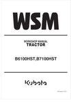 Unlock the full potential of your KUBOTA B6100HST and B7100HST tractors with the comprehensive Workshop Manual (9Y011-10632) in PDF format. This essential guide provides detailed instructions, diagrams, and troubleshooting tips to ensure your tractor operates at peak performance. Whether you're a seasoned mechanic or a DIY enthusiast, this manual is your go-to resource for maintenance and repairs, helping you save time and money while keeping your equipment in top shape. Don't miss out on the opportunity to
