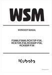 Unlock the full potential of your KUBOTA equipment with the comprehensive Workshop Manual (9Y011-15552) designed for models F2880, F3680, RCK72P-F36, RCK72R-F36, RCK60P-F36, and RCK60R-F36. This PDF file is an essential resource for both novice and experienced operators, providing detailed instructions and insights to ensure optimal performance and maintenance of your machinery.