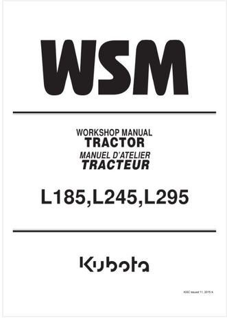 Unlock the full potential of your KUBOTA L185, L245, and L295 tractors with the comprehensive Workshop Manual (9Y011-10510) in PDF format. This essential guide provides detailed instructions, diagrams, and troubleshooting tips to ensure your tractor operates at peak performance. Whether you're a seasoned mechanic or a DIY enthusiast, this manual is your go-to resource for maintenance and repairs, helping you save time and money while keeping your equipment in top shape. Download your copy today and take the