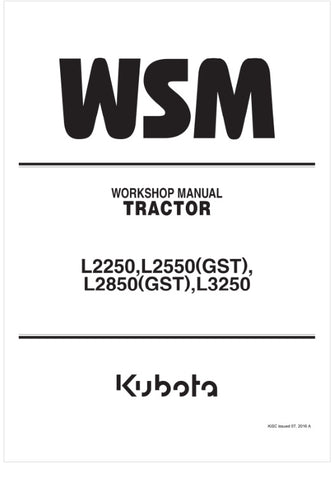 Unlock the full potential of your KUBOTA L2250, L2250(GST), L2850(GST), and L3250 tractors with the comprehensive Workshop Manual 9Y011-10066, available in a convenient PDF format. This essential guide provides detailed instructions, diagrams, and troubleshooting tips to ensure your equipment runs smoothly and efficiently. Whether you're a seasoned mechanic or a DIY enthusiast, this manual is your go-to resource for maintenance and repairs, helping you save time and money while keeping your tractor in peak 