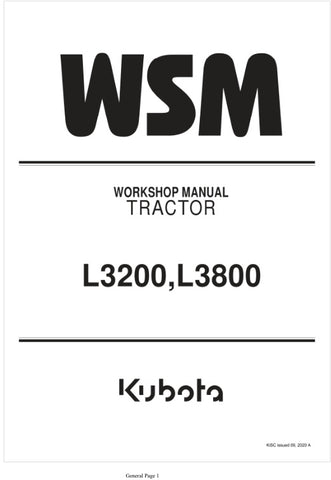 Unlock the full potential of your KUBOTA L3200 and L3800 tractors with the comprehensive Workshop Manual (9Y111-06251) in PDF format. This essential guide provides detailed instructions, diagrams, and specifications to help you maintain and repair your equipment efficiently.