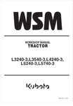 Unlock the full potential of your KUBOTA L-Series tractor with the comprehensive Workshop Manual (9Y111-06241) available in PDF format. This essential guide covers models L3240-3, L3540-3, L4240-3, L5240-3, and L5740-3, providing detailed instructions for maintenance, troubleshooting, and repairs. With easy-to-follow diagrams and expert tips, this manual ensures you can keep your equipment running smoothly and efficiently, saving you time and money on costly repairs. Download your copy today and empower you