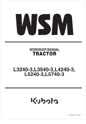 Unlock the full potential of your KUBOTA L-Series tractor with the comprehensive Workshop Manual (9Y111-06241) available in PDF format. This essential guide covers models L3240-3, L3540-3, L4240-3, L5240-3, and L5740-3, providing detailed instructions for maintenance, troubleshooting, and repairs. With easy-to-follow diagrams and expert tips, this manual ensures you can keep your equipment running smoothly and efficiently, saving you time and money on costly repairs. Download your copy today and empower you