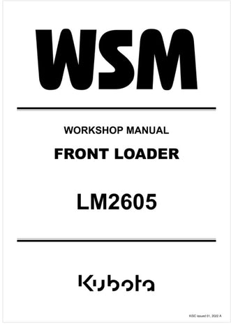 Unlock the full potential of your KUBOTA LM2605 Front Loader with the comprehensive Workshop Manual (9Y111-13814) in PDF format. This essential guide provides detailed instructions, diagrams, and troubleshooting tips to ensure your equipment operates at peak performance. Whether you're a seasoned mechanic or a DIY enthusiast, this manual is your go-to resource for maintenance and repairs, helping you save time and money while extending the life of your loader. Don't miss out on the opportunity to enhance yo