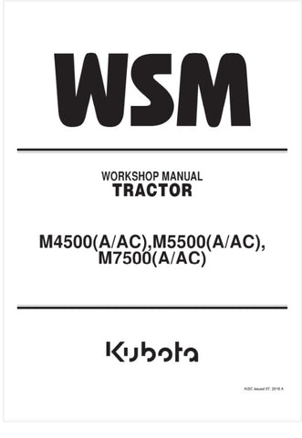 Unlock the full potential of your KUBOTA M4500, M5500, and M7500 tractors with the comprehensive 9Y011-10641 Workshop Manual. This PDF file is an essential resource for both novice and experienced operators, providing detailed instructions, diagrams, and troubleshooting tips to ensure optimal performance and maintenance. With easy navigation and clear information at your fingertips, you can confidently tackle repairs and keep your equipment running smoothly. Invest in this invaluable manual today and enhanc
