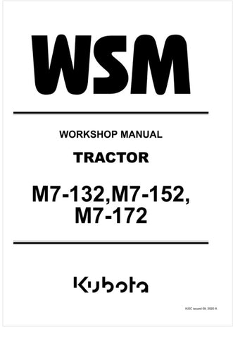 Unlock the full potential of your KUBOTA M7-132, M7-152, and M7-172 tractors with the comprehensive Workshop Manual (9Y111-19532) in PDF format. This essential guide provides detailed instructions, diagrams, and troubleshooting tips to ensure your tractor operates at peak performance. Whether you're a seasoned mechanic or a DIY enthusiast, this manual is designed to simplify maintenance and repairs, saving you time and money. Equip yourself with the knowledge to keep your machinery running smoothly and effi