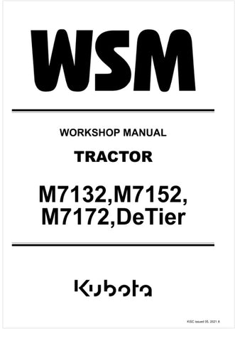 Unlock the full potential of your KUBOTA M7132, M7152, and M7172 tractors with the comprehensive TIER 2 Workshop Manual (9Y111-24380) in PDF format. This essential guide provides detailed instructions, diagrams, and troubleshooting tips to ensure your machinery operates at peak performance. Whether you're a seasoned mechanic or a DIY enthusiast, this manual is designed to simplify maintenance and repairs, saving you time and money. Invest in your equipment's longevity and efficiency today!