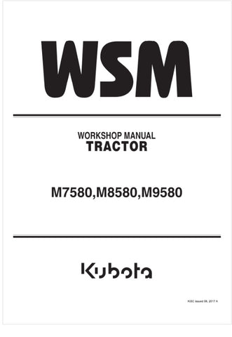 Unlock the full potential of your KUBOTA M7580, M8580, and M9580 tractors with the comprehensive Workshop Manual (9Y011-11233) in PDF format. This essential guide provides detailed insights into maintenance, troubleshooting, and repair procedures, ensuring your equipment operates at peak performance.