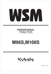 Unlock the full potential of your KUBOTA M96S and M108S tractors with the comprehensive Workshop Manual (9Y111-00329) in PDF format. This essential guide provides detailed instructions, diagrams, and specifications to ensure your tractor operates at peak performance. Whether you're a seasoned mechanic or a DIY enthusiast, this manual is designed to simplify maintenance and repairs.