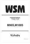Unlock the full potential of your KUBOTA M96S and M108S tractors with the comprehensive Workshop Manual (9Y111-04320) in PDF format. This essential guide provides detailed instructions, schematics, and troubleshooting tips to ensure your equipment runs smoothly and efficiently. Whether you're a seasoned mechanic or a DIY enthusiast, this manual is designed to help you perform maintenance and repairs with confidence, saving you time and money. Don't miss out on the opportunity to enhance your tractor's perfo