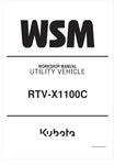 Unlock the full potential of your KUBOTA RTV-X1100C with the comprehensive Utility Vehicle Workshop Manual (9Y111-26250) in PDF format. This essential guide is designed to provide you with detailed insights into maintenance, troubleshooting, and repair procedures, ensuring your vehicle operates at peak performance.